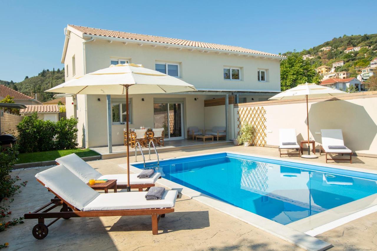 Grappolo Lefkada Villas - Villa Vertzami just 2 km from Lefkada town Apolpaina Exteriör bild