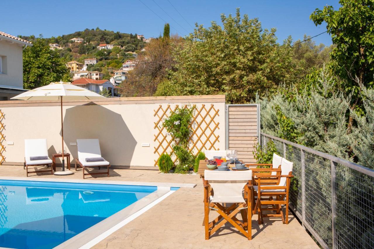 Grappolo Lefkada Villas - Villa Vertzami just 2 km from Lefkada town Apolpaina Exteriör bild